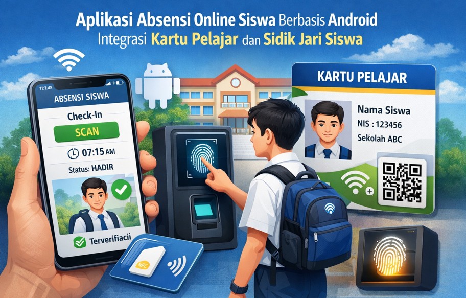 Aplikasi Absensi Online Siswa Berbasis Android Integrasi Kartu Pelajar dan Sidik Jari Siswa